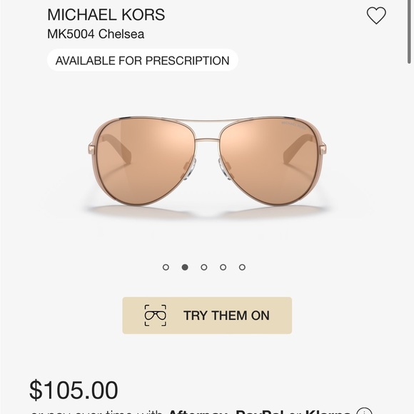 Michael Kors Chelsea Rose gold sunglasses - Picture 7 of 7